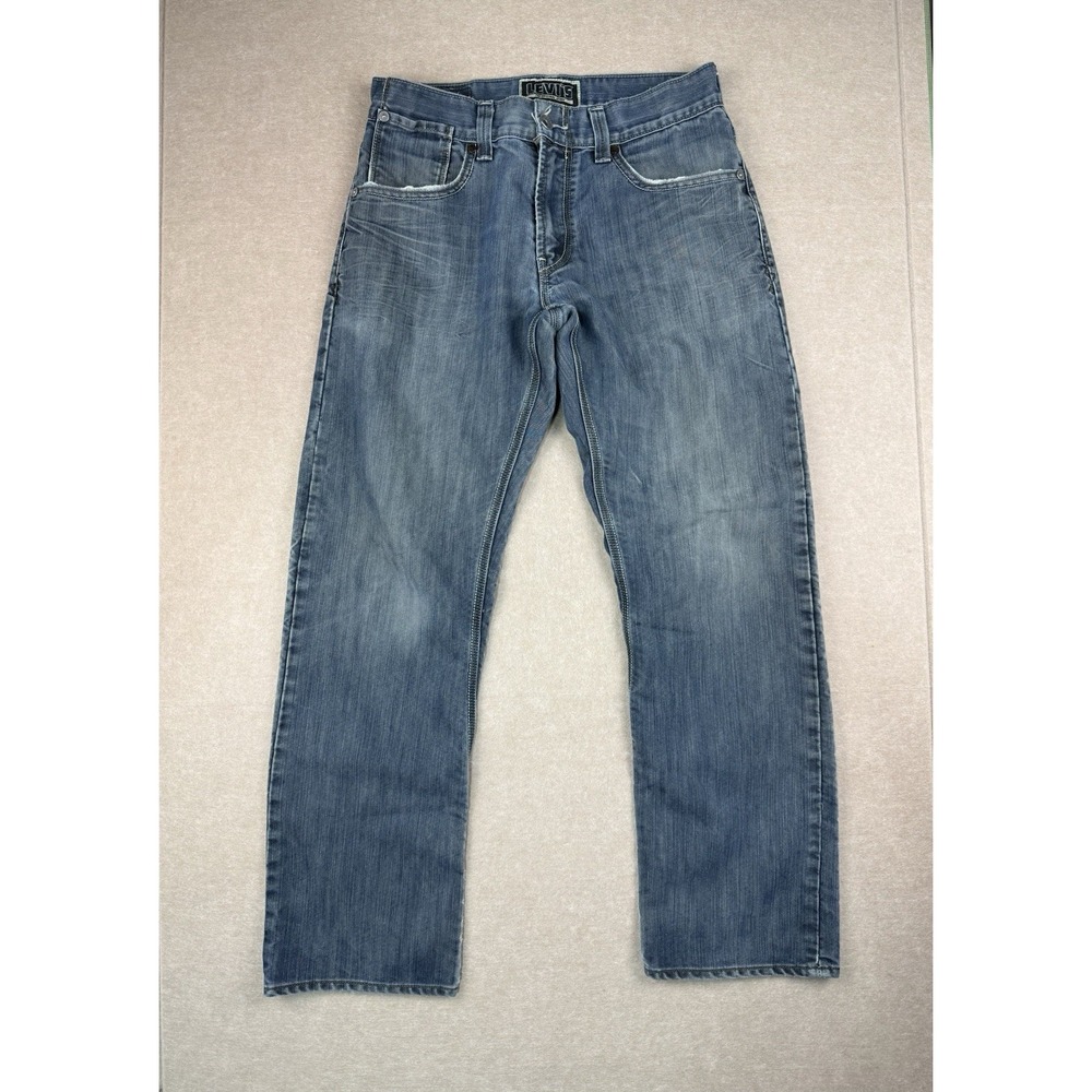 Vintage Levi's 514 Jeans Men's Size 33 Blue Slim Straight Mid Rise‎ Medium Wash